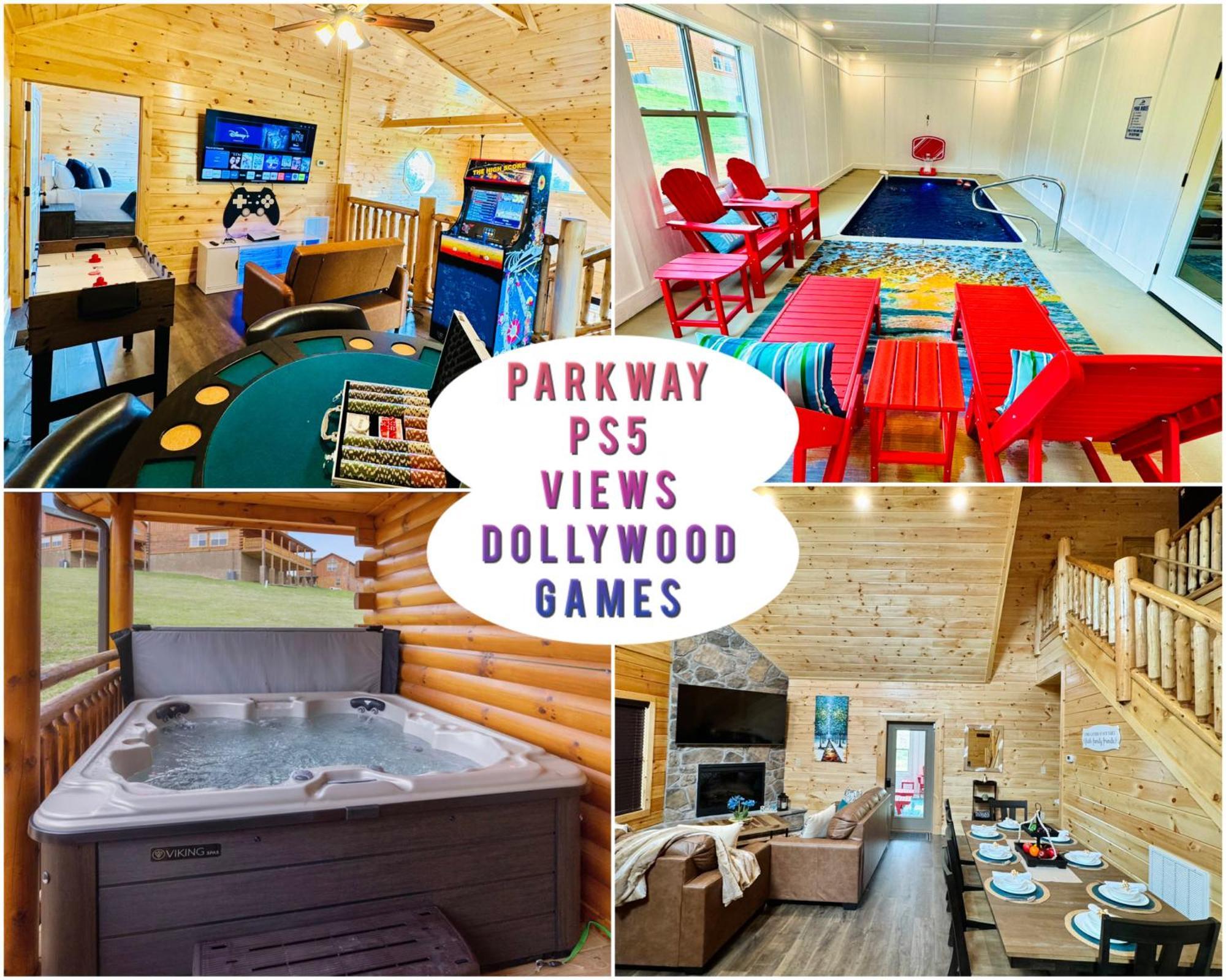 New! Indoor Pool/Ps 5/Hot Tub/Parkway Villa Pigeon Forge Exterior photo